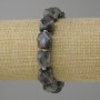 Larvikite bracelet facets, diameter 11, 5-12×9-11mm± bead 3mm±, length 18cm± stretch