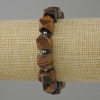 Tiger’s Eye bracelet faceted beads, diameter 12x10mm ± seed beads 3mm ±, length 18cm ± stretch