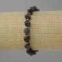 Iolite bracelet, faceted rhombus, diameter 8×7mm±, seed beads 3mm±, length 18cm± on stretch