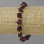 Bracelet Tourmaline Rhodolite faceted rhombus, diameter 10x8mm± beads 3mm±, length 18cm± stretch