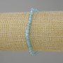 Bracelet Topaz faceted cube, diameter 4×4 mm ±, length 18 cm ± stretch