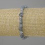Aquamarine bracelet faceted rhombus, diameter 6x5mm +/-, length 18cm +/- stretch