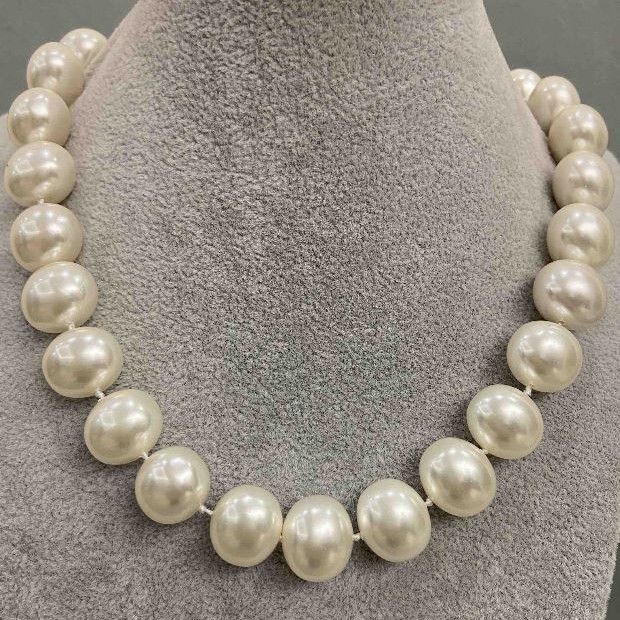 Majorca pearls necklace, length 47 cm ± with clasp