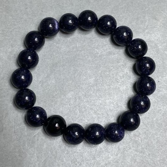 Bracelet Aventurine Night of Cairo 10mm+- bead, length 18cm +- stretch