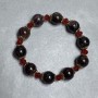 Garnet bracelet bead 13mm± Czech crystal, length 18cm± stretch