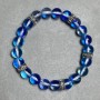Opal glass bead bracelet 8mm +/-, length 18cm +/- stretch