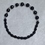 Agate Bead Bracelet, diameter 4mm± 6mm± seed beads 4mm±, length 18cm ± stretch