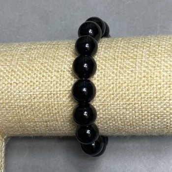 Agate bead bracelet, bead diameter 12mm +/- , length 18cm +/- stretch