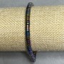 Hematite Rondelle Bracelet, diameter 5x2 mm ±, length 18 cm ± stretch