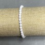 Agate bracelet round bead 4.5 mm (±), length 18 cm (±) stretch