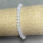 Bracelet Czech crystal faceted rondelle 6x5mm ±, length 18cm ± on stretch