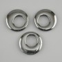 Pendant doughnut (bublik) Hematite, diameter 22x3-3.5mm+, hole diameter 11mm+