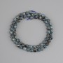 Labradorite beads faceted grain, diameter 6x5, 5mm±, length 36cm±