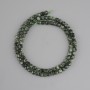 Seraphinite beads faceted cube 4x4 mm +/-, length 37 cm +/-