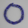Lapis lazuli beads faceted cube, diameter 4x4 mm +/- , thread length 39 cm +/-