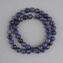 Sodalite beads smooth round bead, diameter 8mm +/-, length 37cm +/-