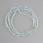 Moonstone opalite chip beads on a thread, 4–12x1, 5–4mm ±, length 80cm ±
