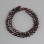 Garnet beads faceted, diameter 7mm ±, length 38cm ±