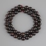 Garnet beads, smooth round bead, diameter 9mm +-, length 40cm +-
