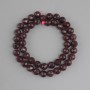 Beads Tourmaline Rubellite faceted round bead, diameter 8mm ±, length 38cm ±