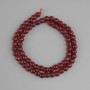 Turmaline beads faceted round bead, diameter 6mm +/-, thread length 36cm +/-