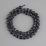 Fire Agate beads faceted round bead, diameter 8mm+-, length 35cm+