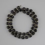 Tourmaline beads faceted cube, diameter 7x7mm+- bead 3mm+-, length 38cm+- on a thread