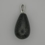Pendant Green Aventurine drop 22x13mm +-, length 32mm +/-