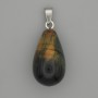 Pendant Hawk’s Eye Drop 22x13mm±, length 32mm±