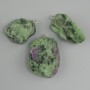Zoisite pendant, raw stone 22x22 mm ± (assorted size)