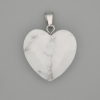 Pendant Chalcedony faceted heart 20x20 mm+