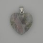 Pendant Labradorite faceted heart 20x20 mm+