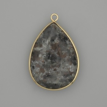 Pendant Sodalite in a gold-coloured metal setting 36x26mm+