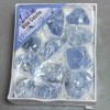 Souvenir stone Blue Calcite assortment sizes (price per box) 10x8 cm+