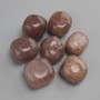 Natural stone Strawberry Quartz, diameter 22-25×1-23 mm ± (packaged 100 g) processed rough stones without a hole