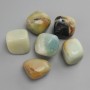 Natural amazonite stone, diameter 20-23x16-22 mm ± (100 g pack) treated rough nuggets, no hole