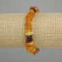 Amber nugget bracelet, diameter 7–13×2–3, 5mm±, length 18cm stretch