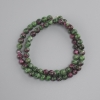 Zoisite beads, faceted round bead, diameter 6 mm ±, length 37 cm ± on a thread