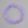 Amethyst beads, faceted round bead, diameter 6mm +/-, length 37cm +/- on a thread