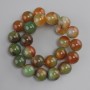 Agate beads Brazilian Agate smooth round bead, diameter 16mm±, length 38cm± on a string