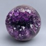 Amethyst souvenir sphere with geode, natural stone, diameter 66mm ±, weight 312g