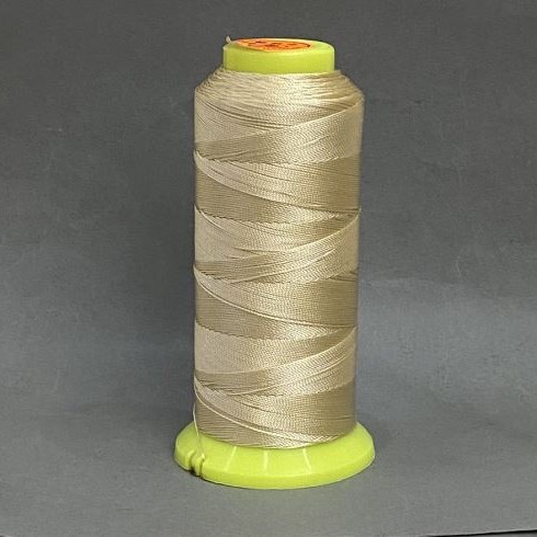 Nylon thread on a spool, 0.6 mm diameter for crafts 500 m beige