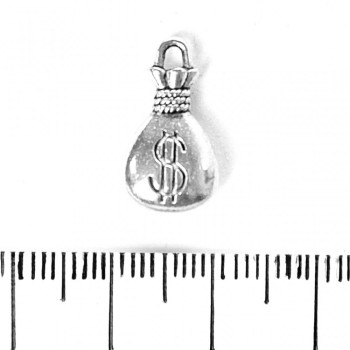 Findings Money Bag Pendant 17x10mm pack 20g +/- 11pcs