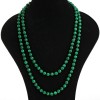 Malachite (Pressed) Necklace, round beads 8mm, length 120cm+/-
