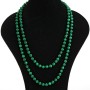 Malachite (Pressed) Necklace, round beads 8mm, length 120cm+/-