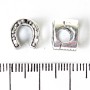 Findings Bead Pandora Horseshoe 9x10mm, diameter 5mm, pack 20g +/- 9pcs