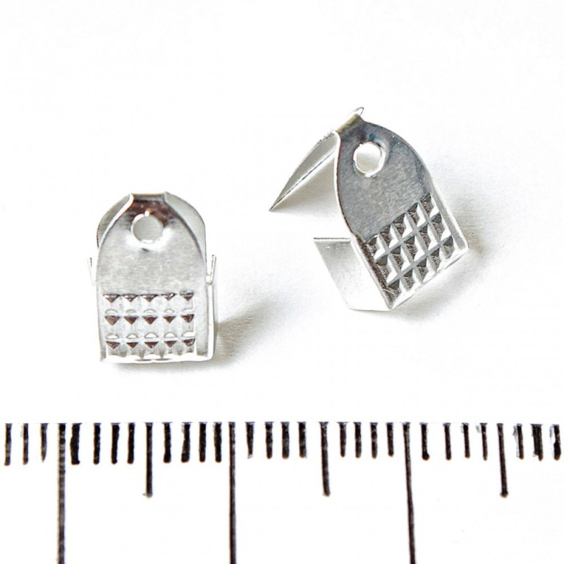 Cord End Crimps, pack of 30pcs, 7x14mm