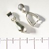 Smooth Large Pendant Bail with Pin and Cord Base 20mm, Pack of 20