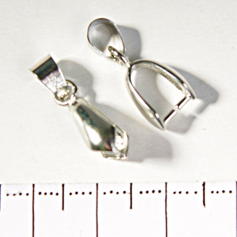 Smooth Large Pendant Bail with Pin and Cord Base 20mm, Pack of 20