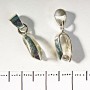 Price per Pack /10pcs 20mm Ribbed Pendant Bail with Pin and Cord Base